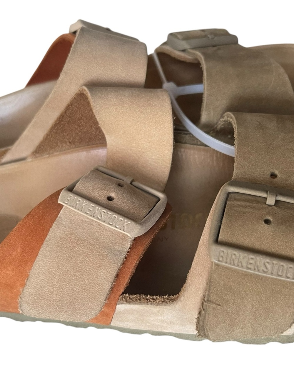 Birkenstock Arizona Two-Strap Sandals Split Sandcastle/Faded Khaki 37, 240cm - Picture 5 of 16
